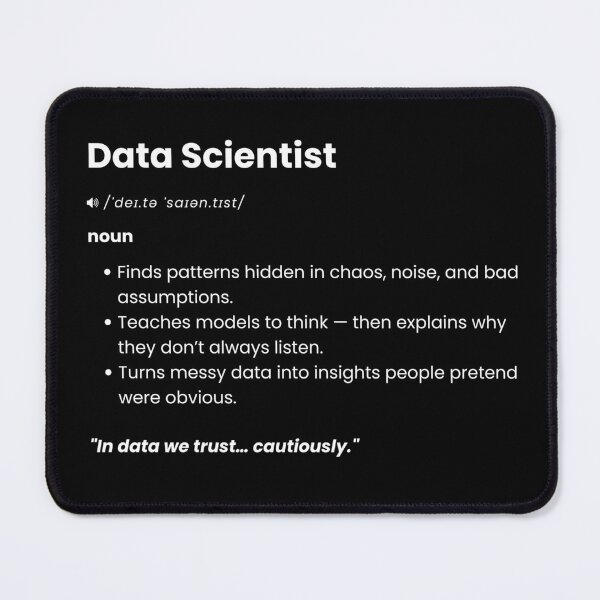 Item preview, Data Scientist Definition | Funny Data Science Gift for Analytics Pros designed and sold by Yuli Club.