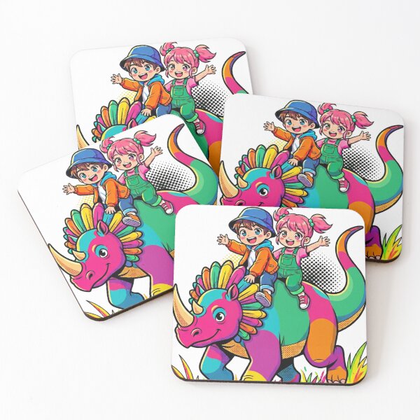 Item preview, Dinosaurs and children designed and sold by PP&RAINBOW SHOP.