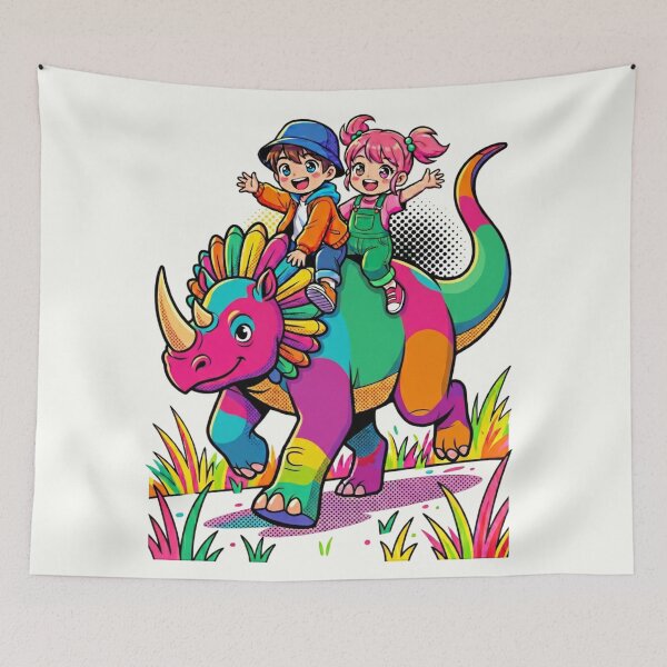 Item preview, Dinosaurs and children designed and sold by PP&RAINBOW SHOP.