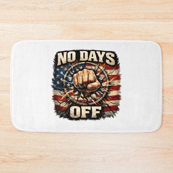 Item preview, No Days Off Shirt – Patriotic American Flag Fist Graphic Tee designed and sold by relso.