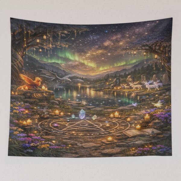 Item preview, Mystical Forest Ritual Under Aurora designed and sold by Naynners Designs.