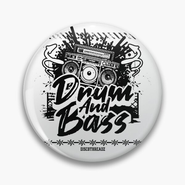 Item preview, DRUM AND BASS  - Boombox Graffiti Splash (Black)  designed and sold by Discothreadz.