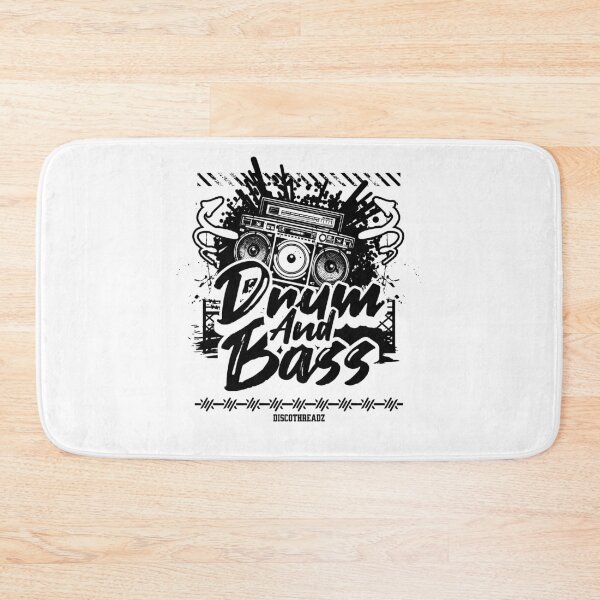 Item preview, DRUM AND BASS  - Boombox Graffiti Splash (Black)  designed and sold by Discothreadz.