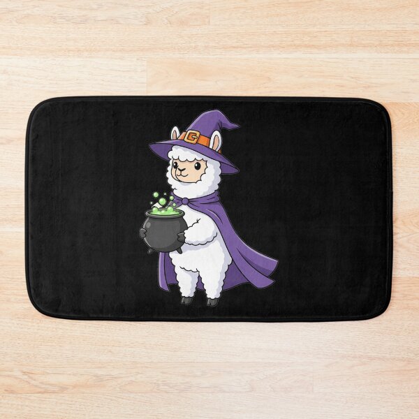 Item preview, Cute Halloween Witch Llama with Potion Cauldron designed and sold by k3rstman1.