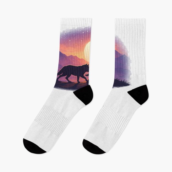 Item preview, Two Wolves Silhouette – Sunset Companion designed and sold by ClutchCassidyTees.