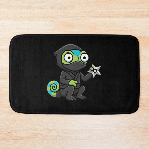 Item preview, Cute Cartoon Ninja Chameleon with Shuriken designed and sold by k3rstman1.