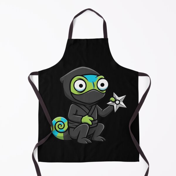 Item preview, Cute Cartoon Ninja Chameleon with Shuriken designed and sold by k3rstman1.