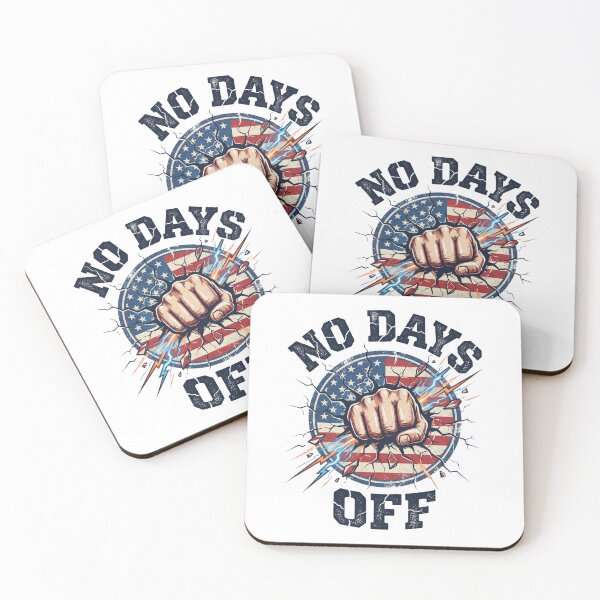 Item preview, No Days Off USA Shirt – Patriotic Strength Motivation Tee designed and sold by relso.
