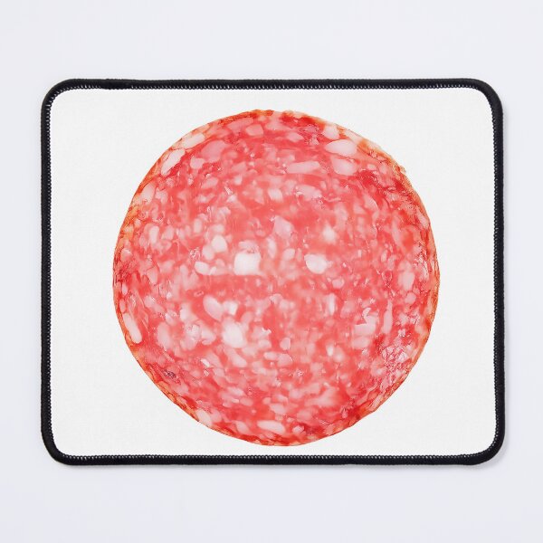 Item preview, Salami Slice – Realistic Food Sticker Design designed and sold by PIXEL POP DESIGNS - Beyond the Norm!.