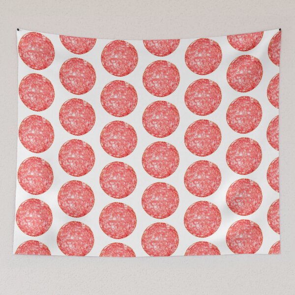 Item preview, Salami Slice – Realistic Food Sticker Design designed and sold by PIXEL POP DESIGNS - Beyond the Norm!.