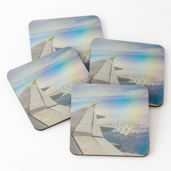 Item preview,  Airplane Wing Over Clouds Travel Photography from Above designed and sold by MDCCo.