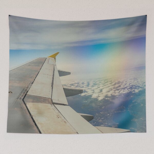 Item preview,  Airplane Wing Over Clouds Travel Photography from Above designed and sold by MDCCo.