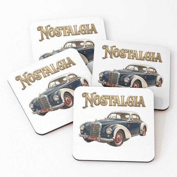 Item preview, Vintage Mercedes Nostalgia Art designed and sold by Northern Glow Art.