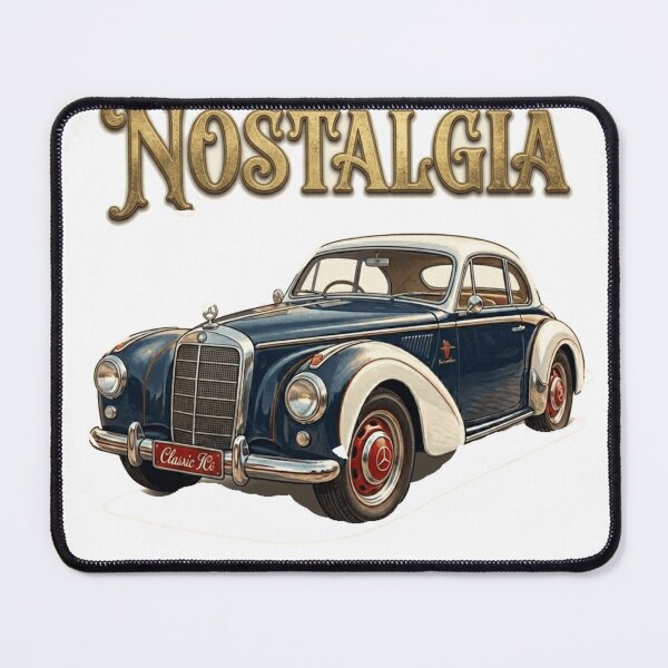 Item preview, Vintage Mercedes Nostalgia Art designed and sold by Northern Glow Art.