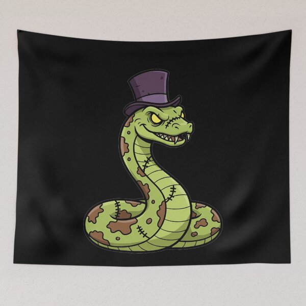 Item preview, Dapper Zombie Snake Halloween Monster designed and sold by k3rstman1.