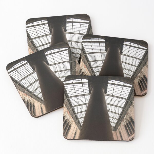 Item preview, Gothic Museum Interior Column Glass Ceiling Architecture designed and sold by MDCCo.