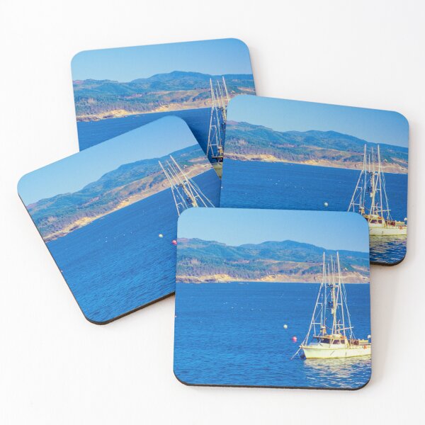 Item preview, Serene Boat on Blue Ocean designed and sold by jklune.