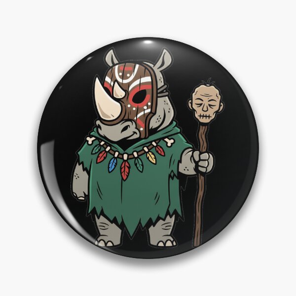 Item preview, Tribal Rhino Shaman Masked Witch Doctor designed and sold by k3rstman1.