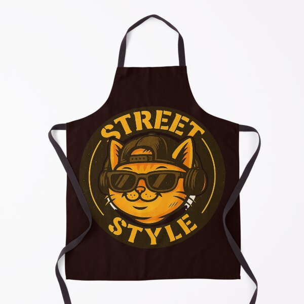 Item preview, Cat with urban glasses, cap and the text "STREET STYLE" – fun design designed and sold by XNewStore.
