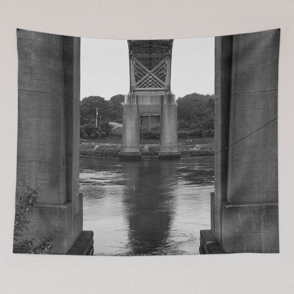 Item preview, Under the Bridge Black and White River New England designed and sold by MDCCo.