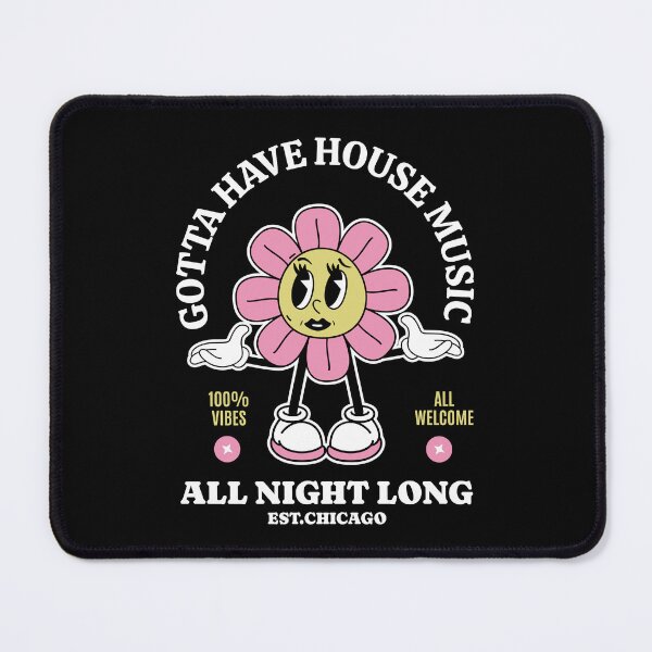 Item preview, HOUSE MUSIC - Gotta Have Floral (White)  designed and sold by Discothreadz.