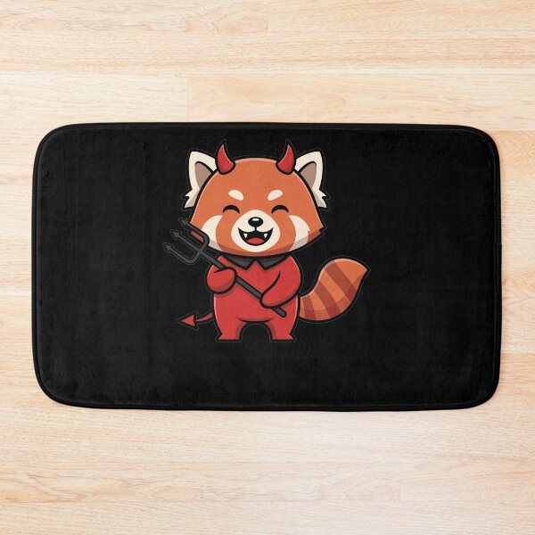 Item preview, Kawaii Red Panda Devil with Pitchfork designed and sold by k3rstman1.
