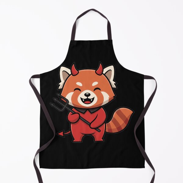 Item preview, Kawaii Red Panda Devil with Pitchfork designed and sold by k3rstman1.