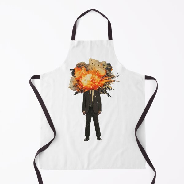 Item preview, Exploding Head Businessman – Surreal Burnout Art Sticker designed and sold by PIXEL POP DESIGNS - Beyond the Norm!.