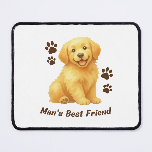 Item preview, cute golden retriever design | man’s best friend aesthetic dog art designed and sold by romelleworks.