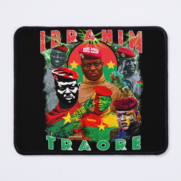 Item preview, Ibrahim Traore Vintage bootleg tee Make Africa Great Again Modern Pan African Revolutionary designed and sold by Youngkev-arts.
