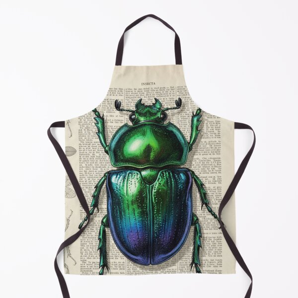 Item preview, Vintage Iridescent Beetle – Brilliant Entomological Art designed and sold by HeyHas.