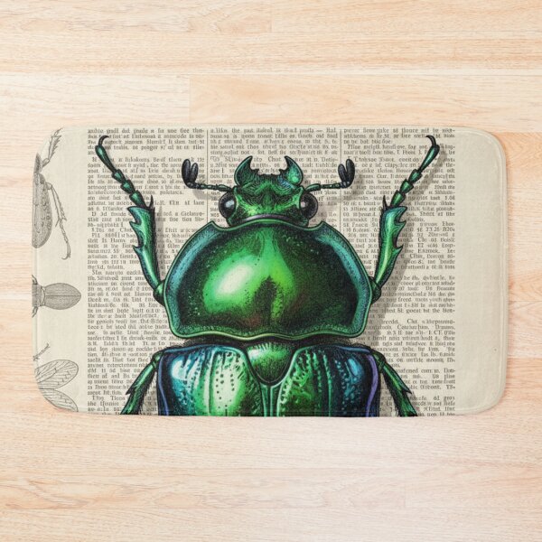 Item preview, Vintage Iridescent Beetle – Brilliant Entomological Art designed and sold by HeyHas.