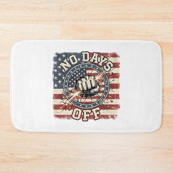 Item preview, No Days Off American Shirt – Patriotic Workout Motivation Tee designed and sold by relso.