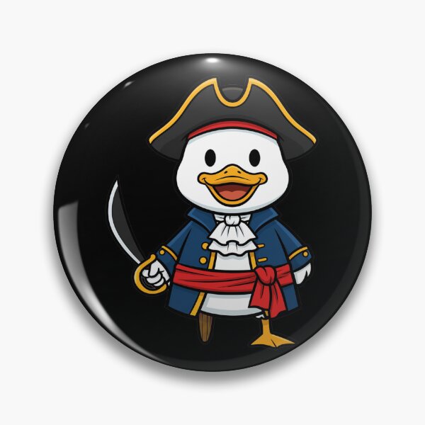 Item preview, Pirate Duck Captain with Peg Leg and Cutlass designed and sold by k3rstman1.