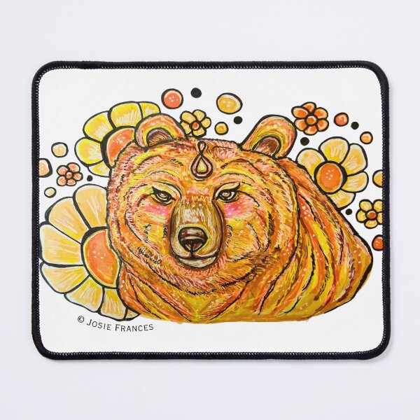 Item preview, Solar Bear Goddess (no background for stickers) designed and sold by Ruby Tiger Creations.