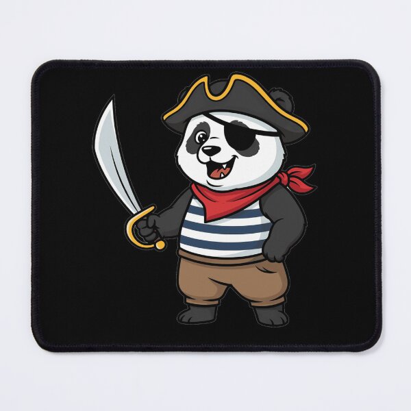 Item preview, Cute Pirate Panda Cartoon with Sword designed and sold by k3rstman1.