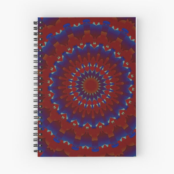 Item preview, Red and Blue Radial Pattern Design designed and sold by IntelliMindDesigns.