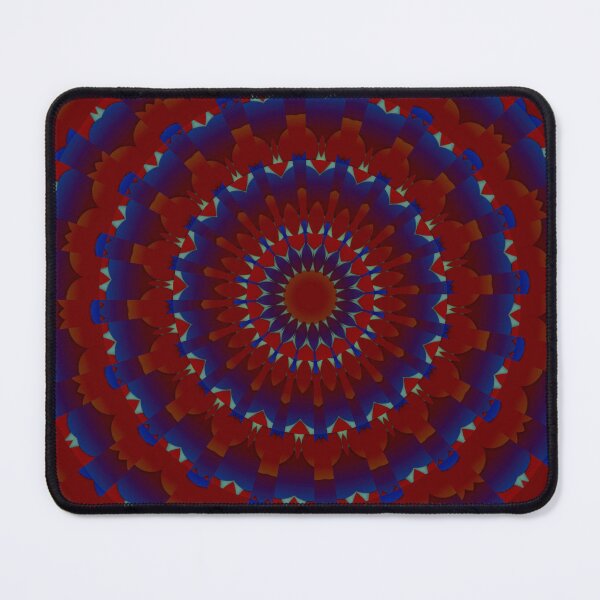 Item preview, Red and Blue Radial Pattern Design designed and sold by IntelliMindDesigns.