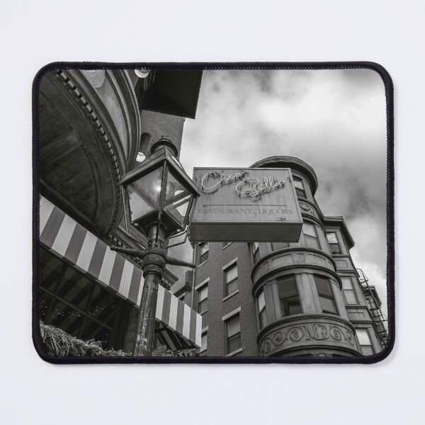 Item preview, Boston North End Gas Lamp Street Scene Black and White designed and sold by MDCCo.