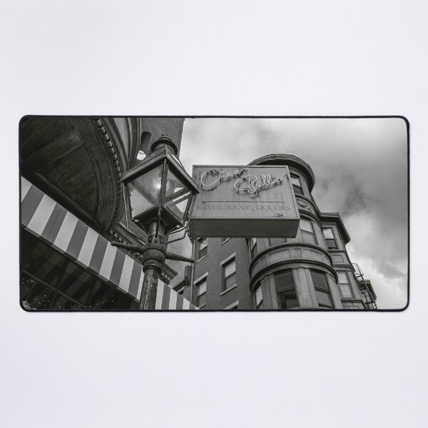 Item preview, Boston North End Gas Lamp Street Scene Black and White designed and sold by MDCCo.