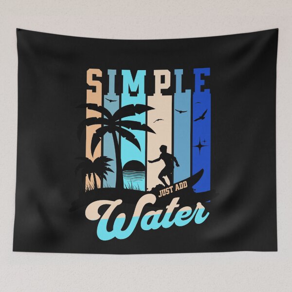 Item preview, Board Rider Aquatic Scene Silhouette Graphic Design designed and sold by Tsugraf Designs.