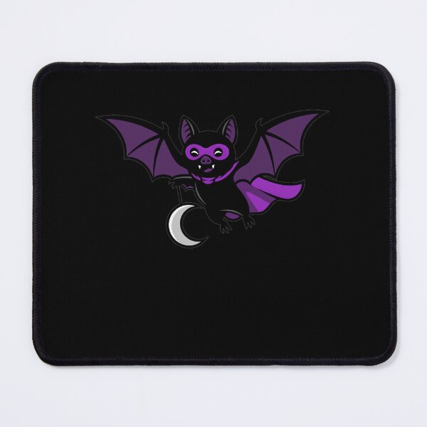 Item preview, Cute Purple Superhero Bat With Crescent Moon designed and sold by k3rstman1.