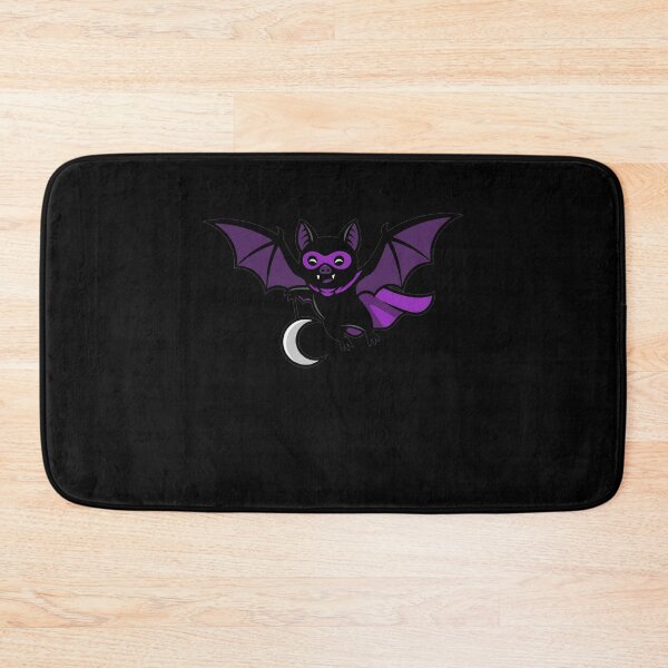 Item preview, Cute Purple Superhero Bat With Crescent Moon designed and sold by k3rstman1.