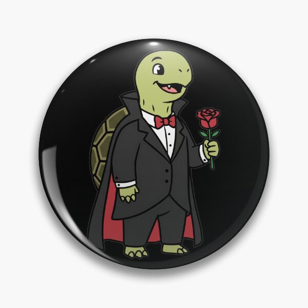 Item preview, Cute Vampire Turtle Dracula with Red Rose designed and sold by k3rstman1.