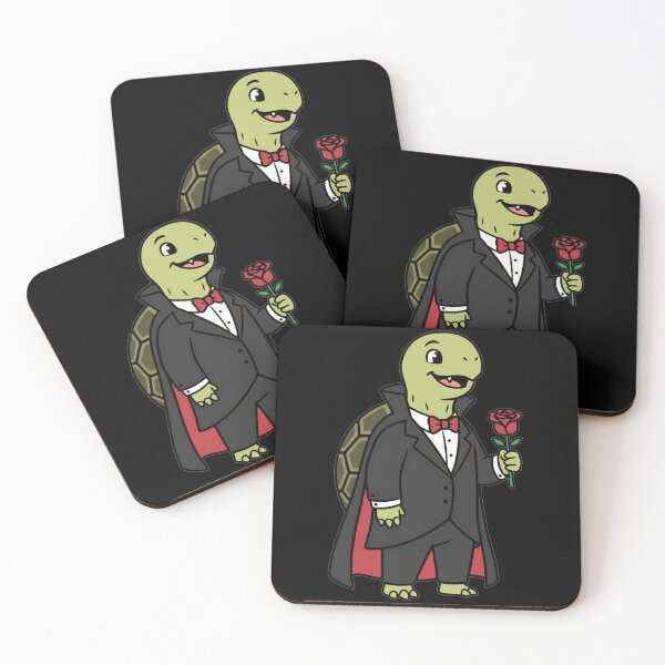 Item preview, Cute Vampire Turtle Dracula with Red Rose designed and sold by k3rstman1.