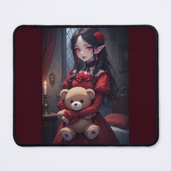 Item preview, Vampire girl and teddy bear designed and sold by ArtsJulian.