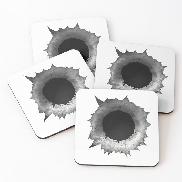 Item preview, Bullet Hole Effect – Realistic Grunge Impact Sticker designed and sold by PIXEL POP DESIGNS - Beyond the Norm!.