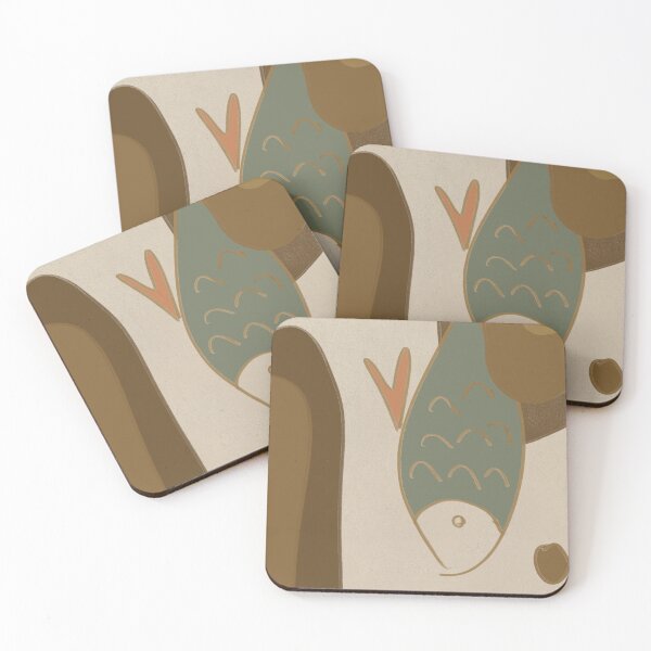 Item preview, Minimalist Abstract Fish Wall Art designed and sold by Chadstudio.