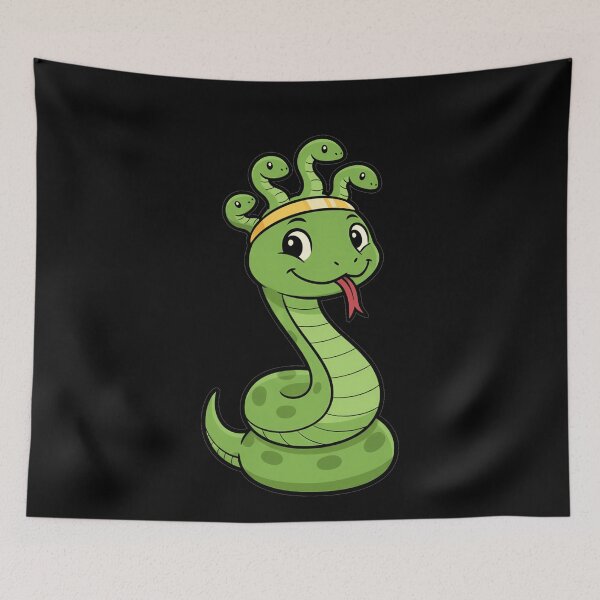 Item preview, Cute Cartoon Medusa Snake Character designed and sold by k3rstman1.