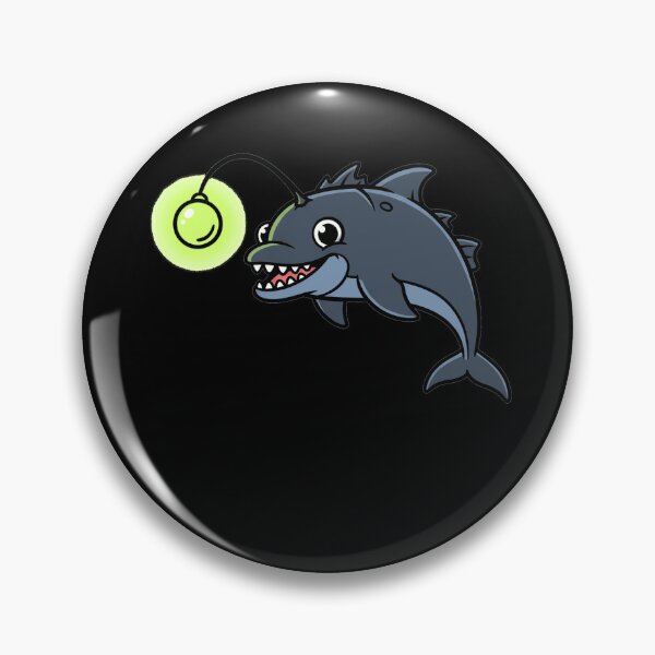 Item preview, Cartoon Dolphin Anglerfish Deep Sea Creature designed and sold by k3rstman1.